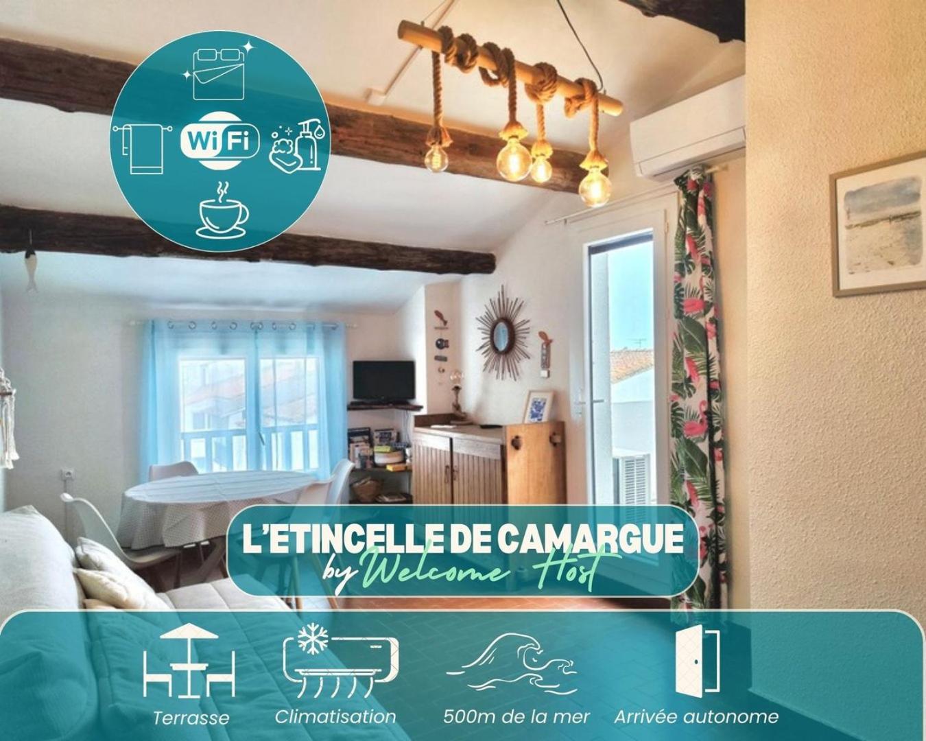 Plage, Centre Ville, Terrasse Apartamento Saintes-Maries-de-la-Mer